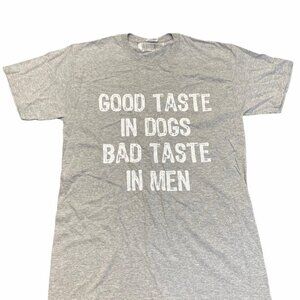 Fruit Of The Loom Women's Gray Graphic T-Shirt Size M Short Sleeves Cotton